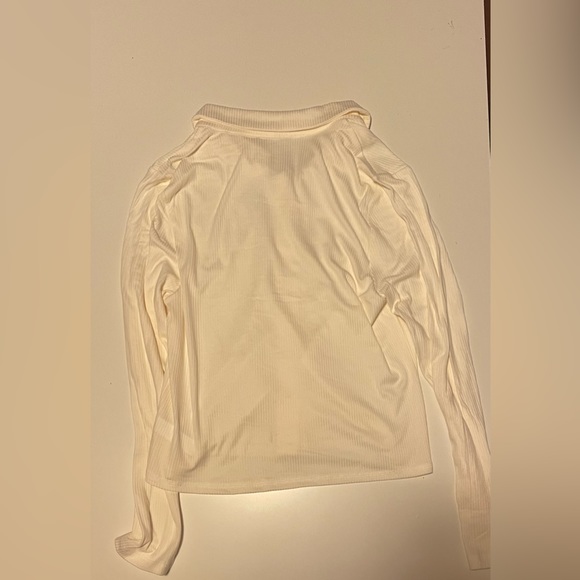 Bluenotes Long Sleeve Button-Up Top With Collar - Picture 3 of 4